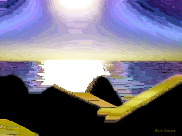 Arte digital titulada "Mare calmo" por Roberto Bartoccini, Obra de arte original, Pintura Digital
