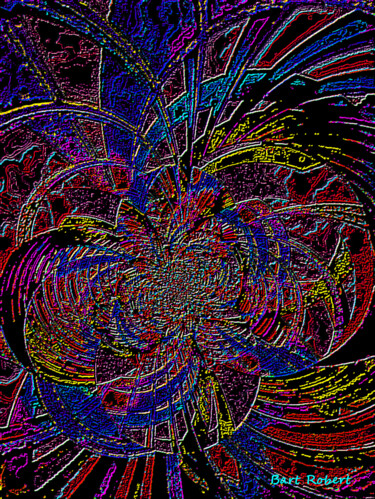 Digitale Kunst mit dem Titel "Mosaico_1" von Roberto Bartoccini, Original-Kunstwerk, Digitale Malerei