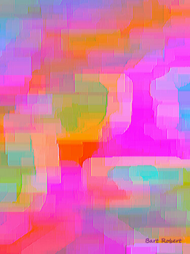 Digitale Kunst mit dem Titel "Sfumature pastello" von Roberto Bartoccini, Original-Kunstwerk, Digitale Malerei