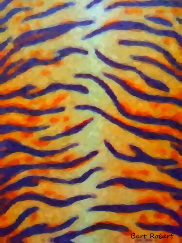 Arte digital titulada "Tiger" por Roberto Bartoccini, Obra de arte original, Pintura Digital