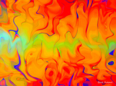 Digital Arts titled "Flames" by Roberto Bartoccini, Original Artwork, Digital Painting