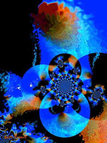 Цифровое искусство под названием "Sea blue" - Roberto Bartoccini, Подлинное произведение искусства, Цифровая живопись