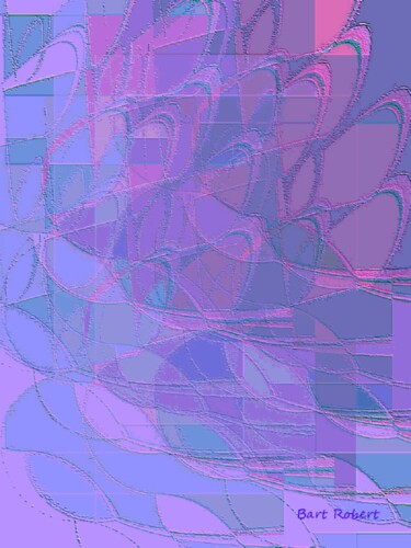 Arte digitale intitolato "Tavola viola" da Roberto Bartoccini, Opera d'arte originale, Pittura digitale