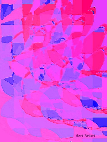 Arts numériques intitulée "Shok pink" par Roberto Bartoccini, Œuvre d'art originale, Peinture numérique