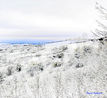 Arte digital titulada "Bianco Natale" por Roberto Bartoccini, Obra de arte original, Pintura Digital