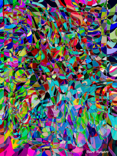Digitale Kunst mit dem Titel "I colori del mondo" von Roberto Bartoccini, Original-Kunstwerk, Digitale Malerei