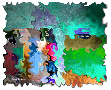 Arte digitale intitolato "Puzzle color" da Roberto Bartoccini, Opera d'arte originale, Pittura digitale