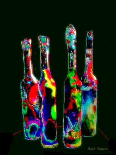 Digitale Kunst mit dem Titel "Drink for party" von Roberto Bartoccini, Original-Kunstwerk, Digitale Malerei