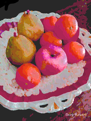 Arte digitale intitolato "Frutta di stagione" da Roberto Bartoccini, Opera d'arte originale, Pittura digitale