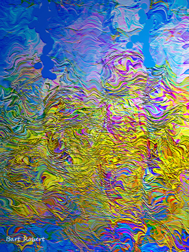 Artes digitais intitulada "Movements of colors" por Roberto Bartoccini, Obras de arte originais, Pintura digital