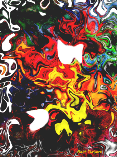 Artes digitais intitulada "Party colors" por Roberto Bartoccini, Obras de arte originais, Pintura digital
