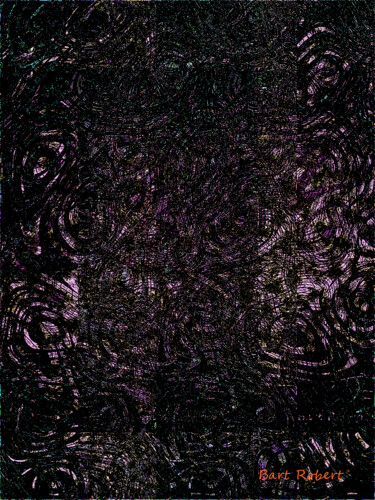Arte digitale intitolato "Quadro nero" da Roberto Bartoccini, Opera d'arte originale, Pittura digitale