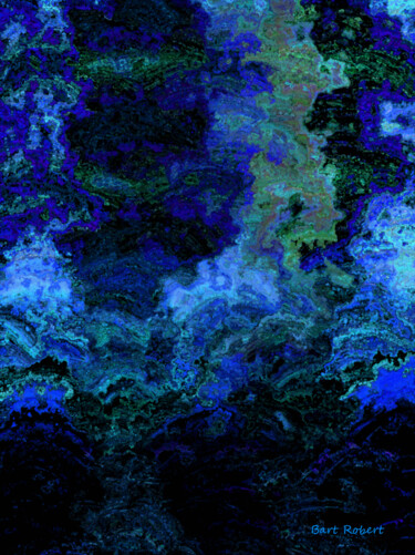 Arte digitale intitolato "Blu cobalto" da Roberto Bartoccini, Opera d'arte originale, Pittura digitale