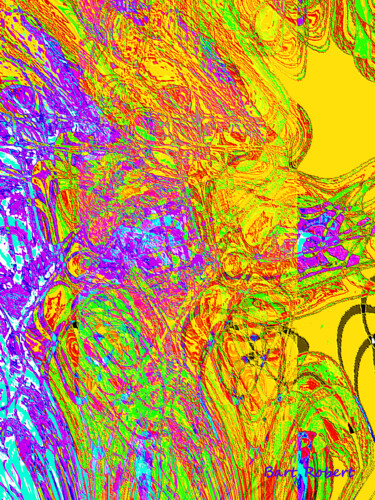 Arte digitale intitolato "Reflex yello" da Roberto Bartoccini, Opera d'arte originale, Pittura digitale