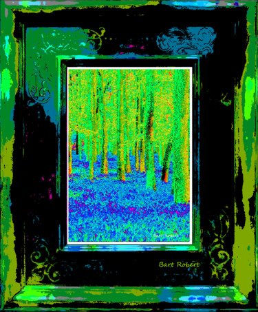 Digital Arts titled "Il bosco nel quadro" by Roberto Bartoccini, Original Artwork, Digital Painting