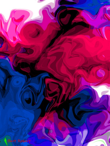 Digital Arts titled "Fluid color" by Roberto Bartoccini, Original Artwork, Digital Painting