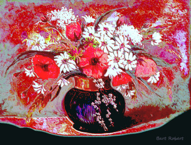 Digitale Kunst mit dem Titel "Felblumen" von Roberto Bartoccini, Original-Kunstwerk, Digitale Malerei