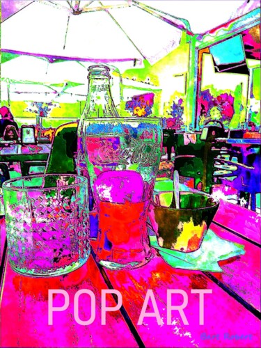 Digital Arts titled "Summer pop art 02" by Roberto Bartoccini, Original Artwork, Digital Painting