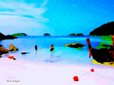 Arts numériques intitulée "Thai beach" par Roberto Bartoccini, Œuvre d'art originale, Peinture numérique