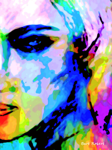 Arte digital titulada "Woman in color" por Roberto Bartoccini, Obra de arte original, Pintura Digital