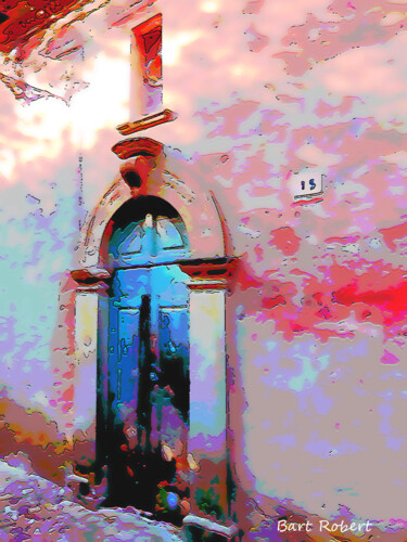 Digital Arts titled "Centro storico - Il…" by Roberto Bartoccini, Original Artwork, Digital Painting