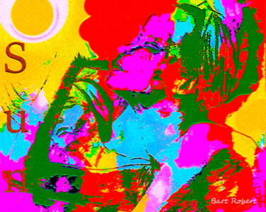 Arte digitale intitolato "Sole di agosto" da Roberto Bartoccini, Opera d'arte originale, Pittura digitale