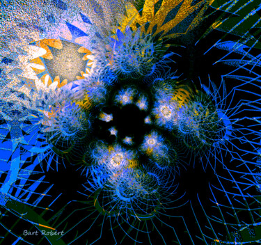 Digitale Kunst mit dem Titel "Esplosione Elissi" von Roberto Bartoccini, Original-Kunstwerk, Digitale Malerei