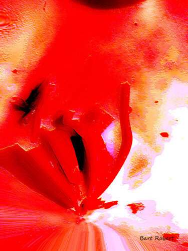 Digitale Kunst mit dem Titel "Vernissage rouge" von Roberto Bartoccini, Original-Kunstwerk, Digitale Malerei