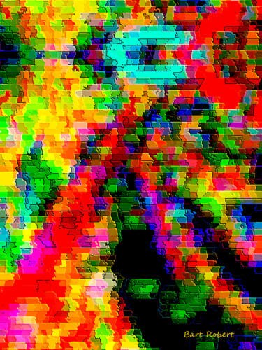 Digitale Kunst mit dem Titel "Pixel" von Roberto Bartoccini, Original-Kunstwerk, Digitale Malerei