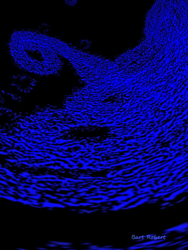 Arte digitale intitolato "Profondo blu" da Roberto Bartoccini, Opera d'arte originale, Pittura digitale