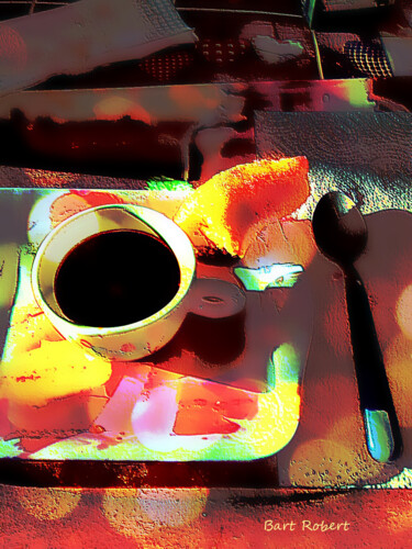 Digital Arts titled "Caffè del mattino" by Roberto Bartoccini, Original Artwork, Digital Painting