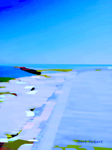 Grafika cyfrowa / sztuka generowana cyfrowo zatytułowany „Promenade à la mer” autorstwa Roberto Bartoccini, Oryginalna praca…