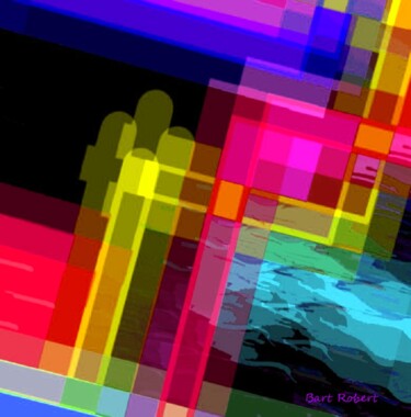 제목이 "Quadro colors"인 디지털 아트 Roberto Bartoccini로, 원작, 디지털 페인팅