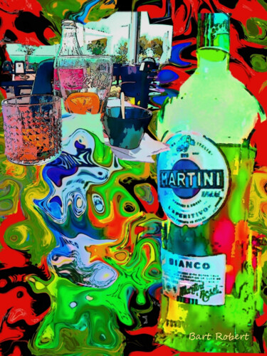 Artes digitais intitulada "Martini drink" por Roberto Bartoccini, Obras de arte originais, Pintura digital