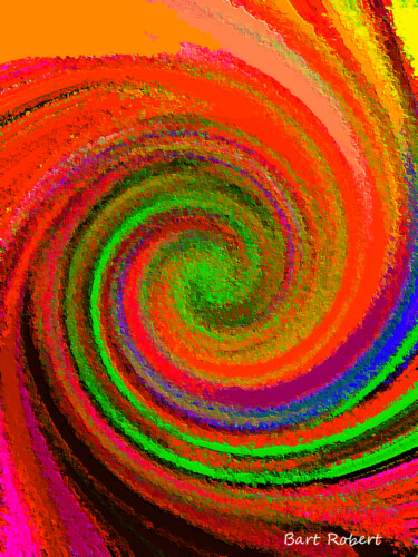 Digital Arts titled "Vortice astra" by Roberto Bartoccini, Original Artwork, Digital Painting