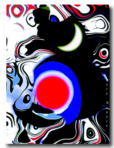 Digitale Kunst mit dem Titel "Revolution" von Roberto Bartoccini, Original-Kunstwerk, Digitale Malerei