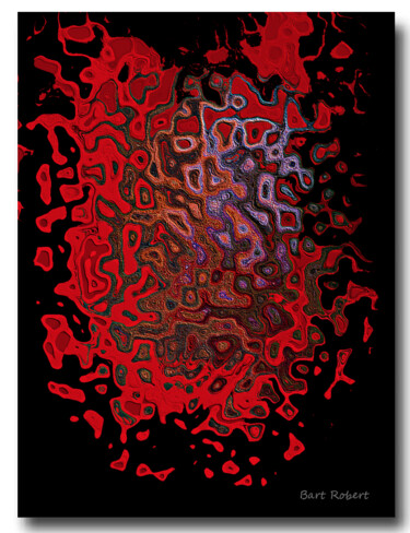 Arte digitale intitolato "Red pix 100" da Roberto Bartoccini, Opera d'arte originale, Pittura digitale