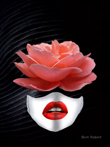 Цифровое искусство под названием "La maschera" - Roberto Bartoccini, Подлинное произведение искусства, Цифровая живопись