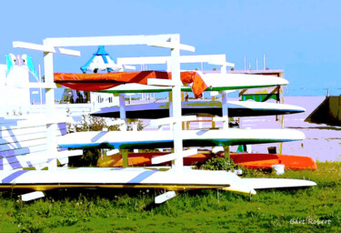 Photographie intitulée "Spiaggia autunnale" par Roberto Bartoccini, Œuvre d'art originale, Photographie numérique