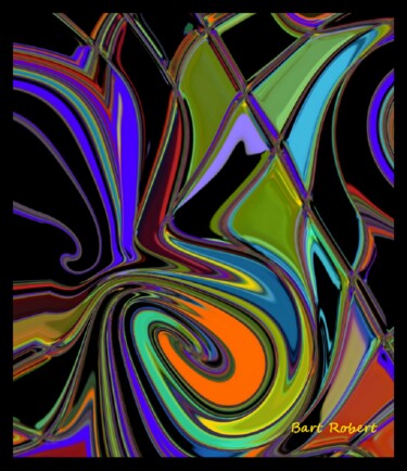 Digital Arts titled "Max blu" by Roberto Bartoccini, Original Artwork, Digital Painting