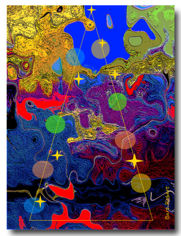 Digitale Kunst mit dem Titel "Noel" von Roberto Bartoccini, Original-Kunstwerk, Digitale Malerei