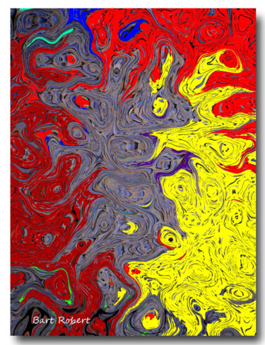 Digitale Kunst mit dem Titel "Plasma K" von Roberto Bartoccini, Original-Kunstwerk, Digitale Malerei