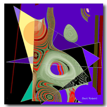 Digital Arts titled "Le tre lune" by Roberto Bartoccini, Original Artwork, Digital Painting