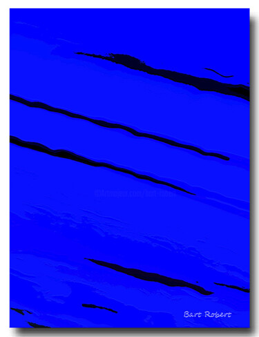 Arte digitale intitolato "Blue sandstone" da Roberto Bartoccini, Opera d'arte originale, Pittura digitale