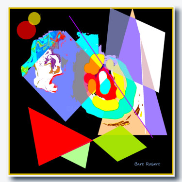 Arte digitale intitolato "Geo vision" da Roberto Bartoccini, Opera d'arte originale, Pittura digitale