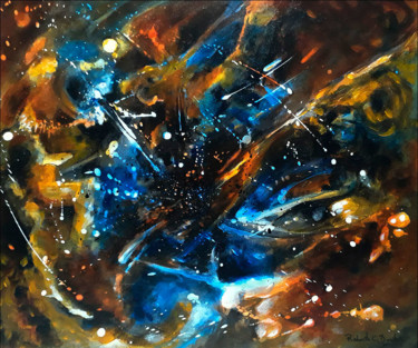 Peinture intitulée "Cosmos" par Roberto Carlos Bertola, Œuvre d'art originale, Acrylique