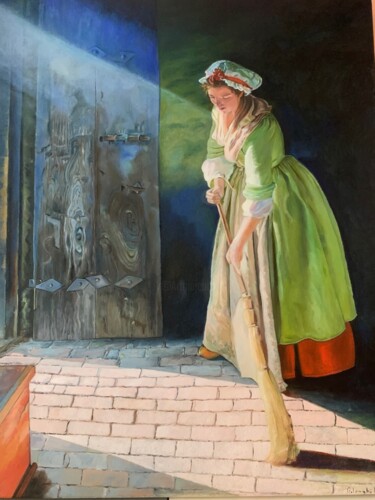 Pittura intitolato "La luce del mattino" da Monica Polenghi, Opera d'arte originale, Olio