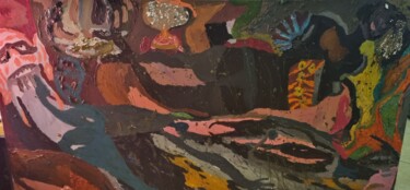 Pittura intitolato "Il volto senza anima" da Roberto Capritti, Opera d'arte originale, Olio Montato su Telaio per barella in…
