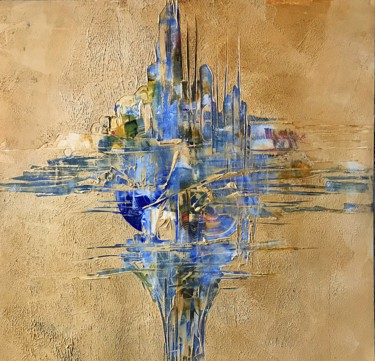 "La città dell'acqua" başlıklı Tablo Roberto De Siena tarafından, Orijinal sanat, Petrol