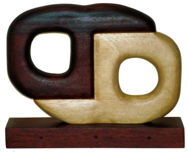 Sculpture titled "EROTICA" by Roberto Fruggeri, Original Artwork, Wood